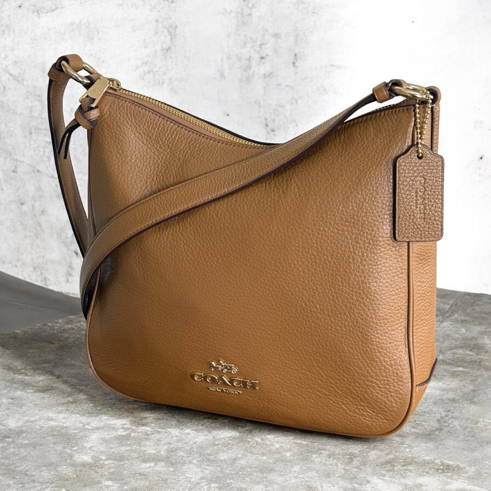 Authentic Coach Ellie Tan Leather Shoulder Bag - Picture 2 of 14